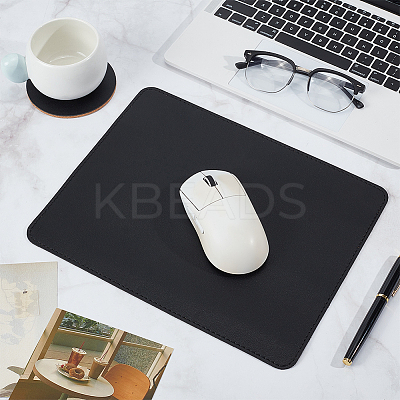 3Pcs Cork & Leather Mouse Pad AJEW-OC0014-75C-1
