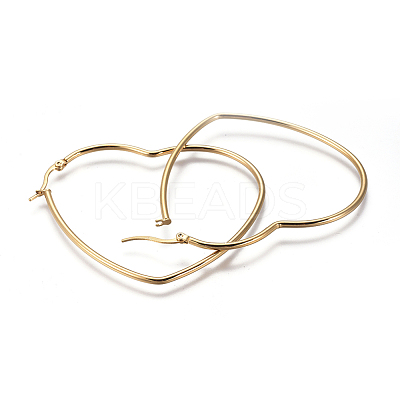201 Stainless Steel Hoop Earrings LS-EJEW-A052-12C-1