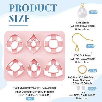 DIY Dangle Earring Kits DIY-TA0013-22-1