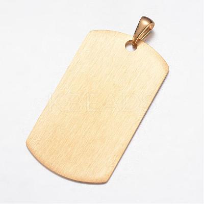 Ion Plating(IP) 304 Stainless Steel Pendants STAS-G077-01G-1