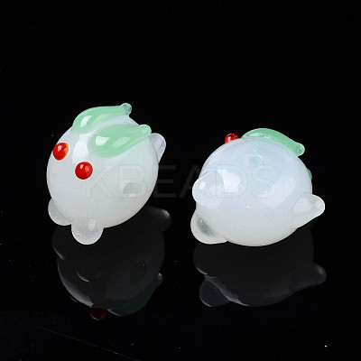 Handmade Bumpy Lampwork Beads Strands LAMP-T017-01D-1