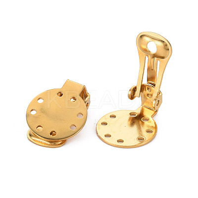 Ion Plating(IP) 304 Stainless Steel Clip-on Earring Setting STAS-Q241-012B-1