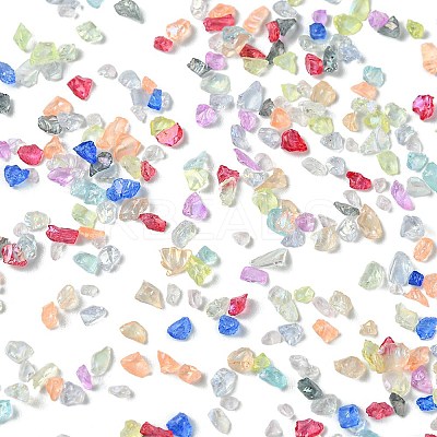 48G 12 Colors Transparent Electroplate Crushed Glass Craft GLAA-FS0001-65-1