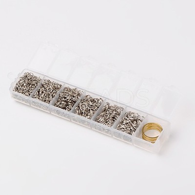 Iron & Brass Open Jump Rings IFIN-X0033-P-B-1
