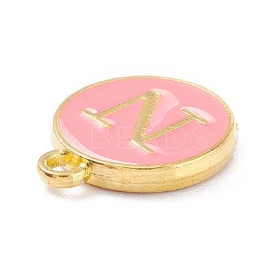Golden Plated Alloy Enamel Charms X-ENAM-Q437-14N-1