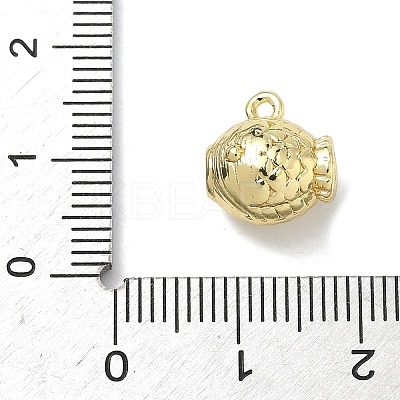 Brass Micro Pave Clear Cubic Zirconia Pendants KK-I476-04G-1