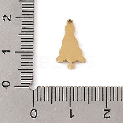 Christmas Theme Ion Plating(IP) 304 Stainless Steel Enamel Charms STAS-Z083-08G-04-1