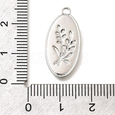 304 Stainless Steel Pendants STAS-E545-02P-1
