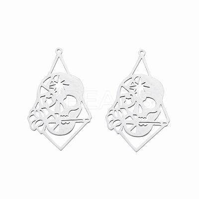 Non-Tarnish 201 Stainless Steel Pendants STAS-N090-LA904-1-1