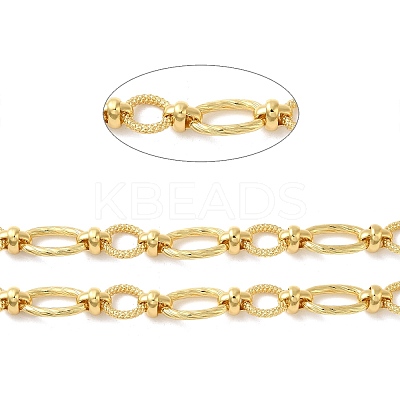 Rack Plating Brass Ring & Oval Link Chains KK-Q795-27-1