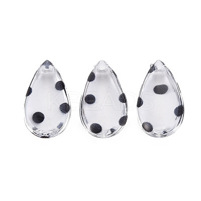 Transparent Acrylic Pendants TACR-N006-32-1