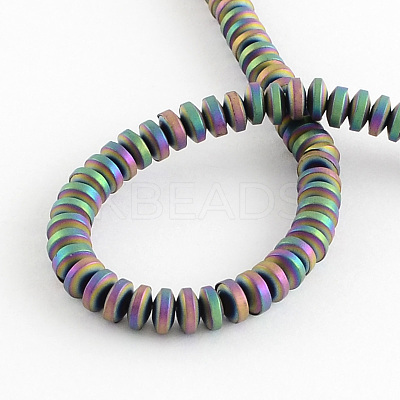 Electroplate Non-magnetic Synthetic Hematite Beads Strands G-R210-07-1