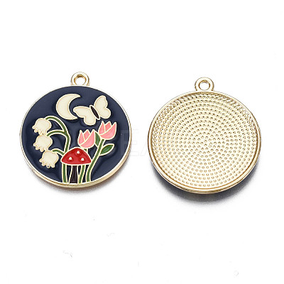Alloy Enamel Pendants X-ENAM-N055-113B-1