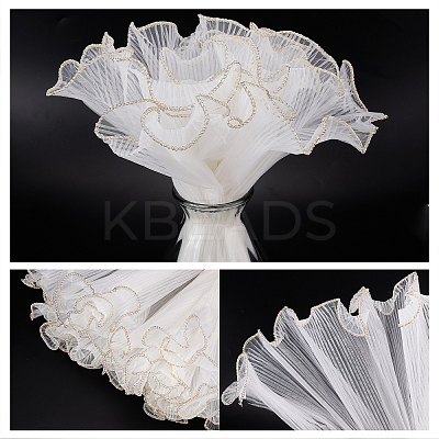 Pleated Gauze Yarn Flower Bouquets Wrapping Packaging OP-GF0001-01A-1
