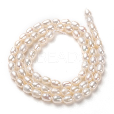 Natural Cultured Freshwater Pearl Beads Strands PEAR-J005-59-1