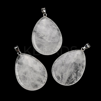 Natural Quartz Crystal Pendants G-F820-14P-24-1