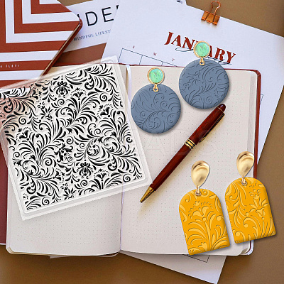 Silicone Clay Texture Mat AJEW-WH0447-007-1