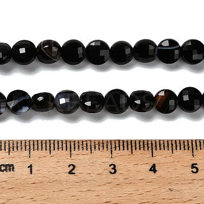Natural Banded Agate(Dyed & Heated) Beads Strands G-C179-A6mm-21-1