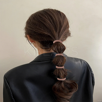 20Pcs 5 Colors Cloth Elastic Fiber Hair Ties for Women OHAR-LP0004-11-1