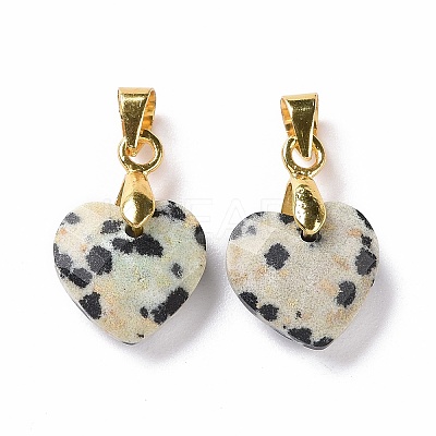 Natural Dalmatian Jasper Pendants G-C023-07H-1