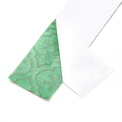 Self Adhesive Single Face Pattern Printed Burlap Ribbon OCOR-T010-05-1