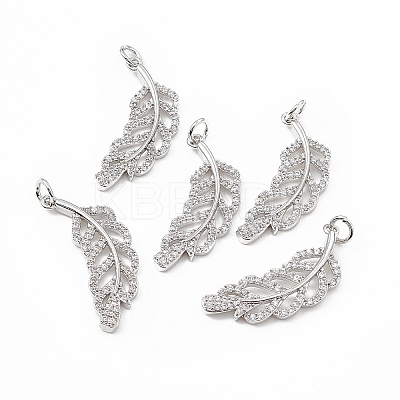 Brass Micro Pave Cubic Zirconia Pendants LS-KK-E068-VB275-1