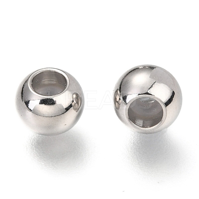 201 Stainless Steel Beads STAS-F145-06P-E-1