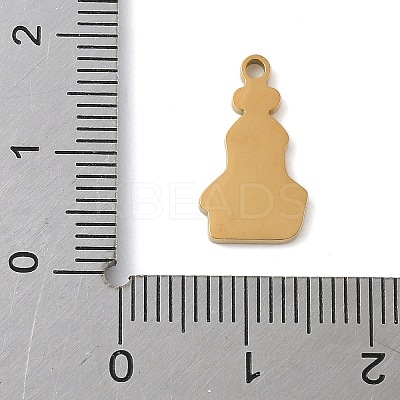 Christmas Themes 304 Stainless Steel Enamel Pendants STAS-K312-04A-G-1
