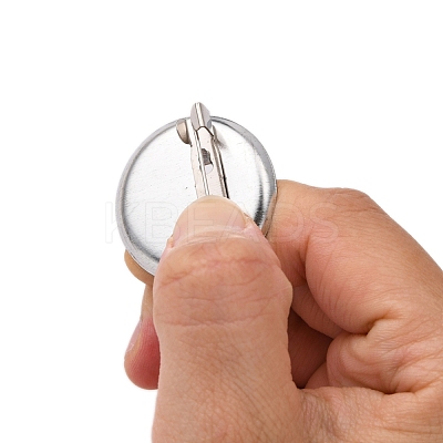 Iron Round Pin Backs E069Y-1