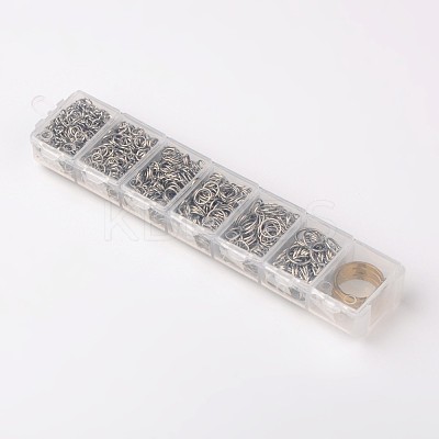 Iron & Brass Open Jump Rings IFIN-X0033-P-B-1
