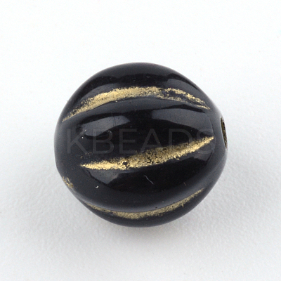 Round Plating Acrylic Beads PACR-Q102-49B-1