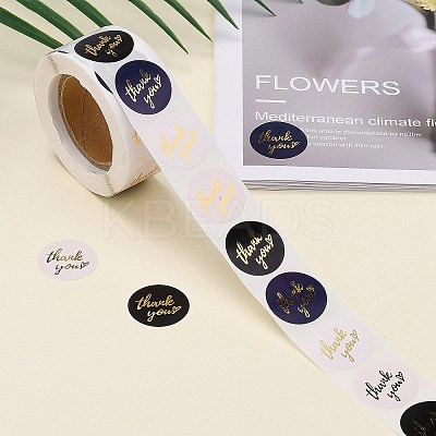1 Inch Thank You Theme Self-Adhesive Paper Stickers LS-DIY-K027-B03-1