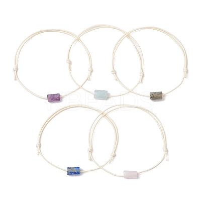 Natural Gemstone Braided Bead Bracelets for Women BJEW-JB11356-1