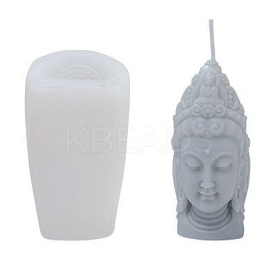 Bodhisattva DIY Candle 3D Bust Portrait Silicone Molds DIY-F137-01-1