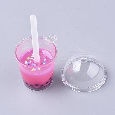 Openable Acrylic Bottle Big Pendants X-CRES-T018-001E-1