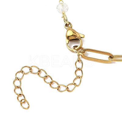 304 Stainless Steel Paperclip Chain Bracelet Making AJEW-JB01434-02-1