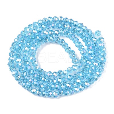 Electroplate Glass Beads Strands LS-EGLA-A044-T2mm-B08-1