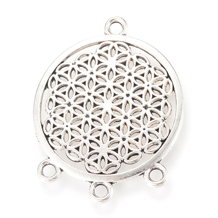 Tibetan Style Alloy Chandelier Components Links LS-X-TIBE-Q066-21AS-RS-1