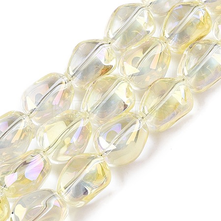 Electroplate Glass Beads Strands EGLA-T021-08C-1