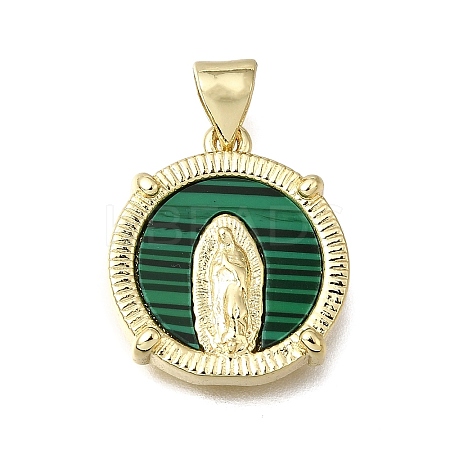 Brass Acrylic Pendants KK-G602-04B-02-1