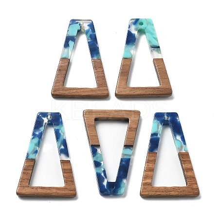 Resin and Walnut Pendants FIND-R051-03D-1