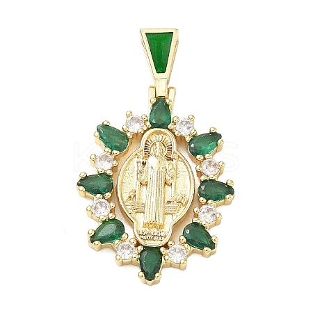 Religion Brass Pave Cubic Zirconia Pendants CU-CBA83A6-01C-G02-1