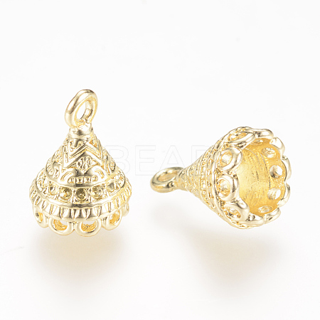 Rack Plating Alloy Pendant Bail Rhinestone Settings LS-PALLOY-Q332-21LG-LF-1