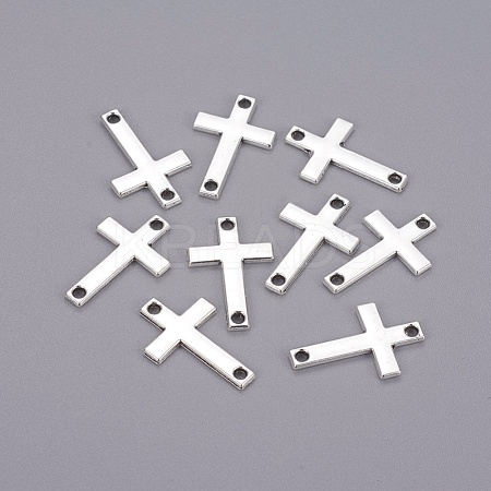 Tibetan Style Alloy Cross Links connectors X-TIBE-2907-AS-LF-1