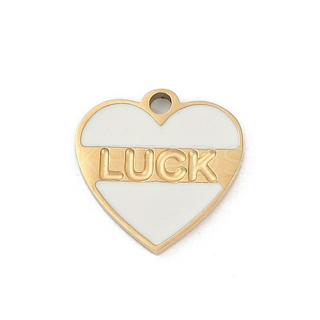 304 Stainless Steel Enamel Charms STAS-I325-045G-1