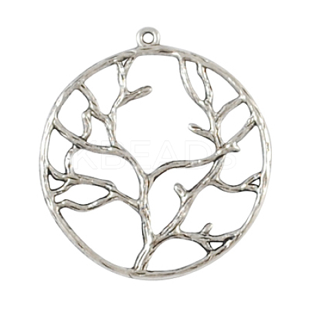 Alloy Metal Tree of Life Pendants LS-PALLOY-20320-AS-RS-1