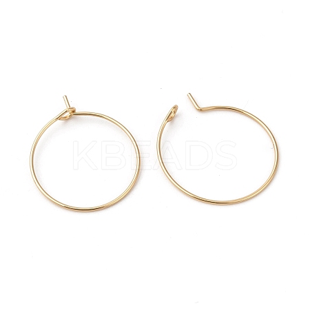 316L Surgical Stainless Steel Hoop Earring Findings STAS-G229-07G-02A-1