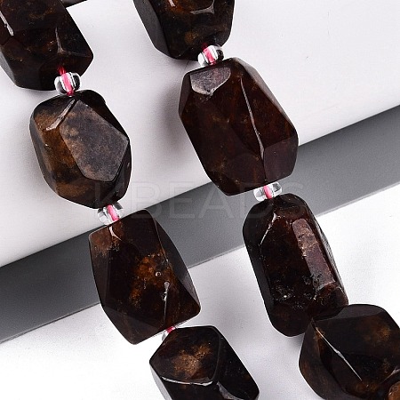 Natural Orange Garnet Beads Strands G-N362-07A-02-1