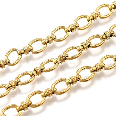 Ion Plating(IP) 304 Stainless Steel Oval Link Chains CHS-S012-08G-1