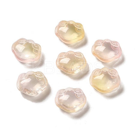 Transparent Glass Pendants GLAA-D025-08G-1